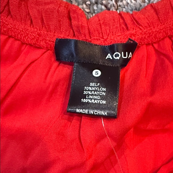 NWT Aqua Red Front Buttoned Dress - Picture 4 of 4
